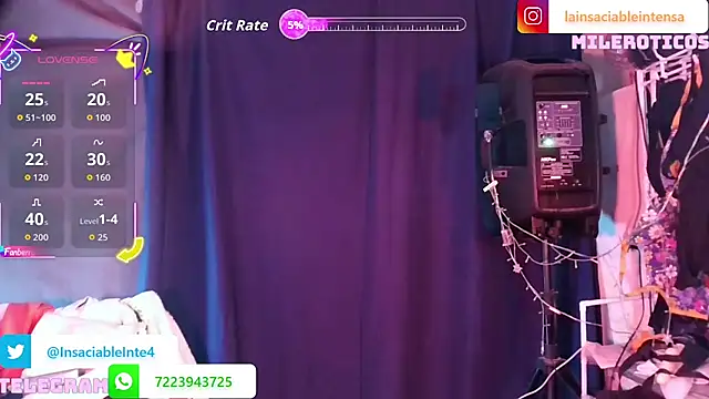 LaInsaciableIntensa online show from 05/20/26, 02:19