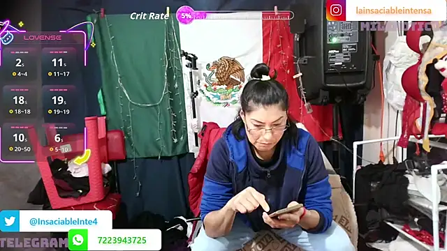 LaInsaciableIntensa online show from 05/24/26, 09:47