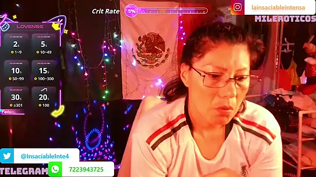 Snapshot of LaInsaciableIntensa chatting on 06/20/26, 01:43 LaInsaciableIntensa online show from 06/20/26, 01:43