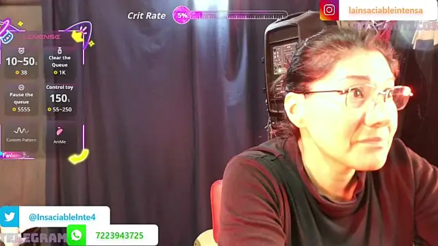 LaInsaciableIntensa online show from 05/17/26, 12:10