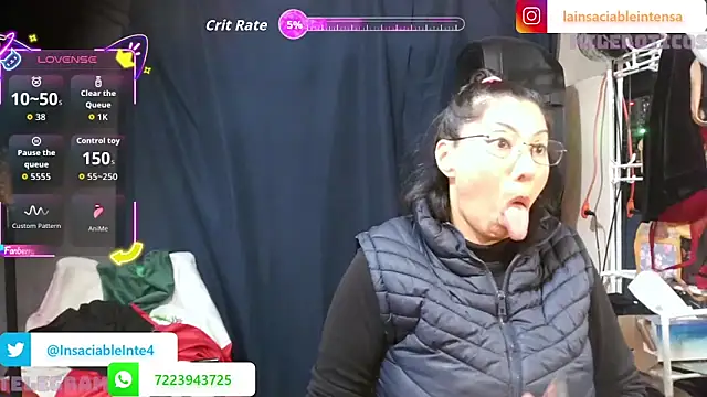 LaInsaciableIntensa online show from 04/24/26, 12:01
