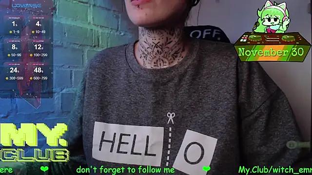 Witch Emma online show from 11/30/25, 01:23