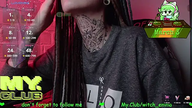 Witch Emma online show from 03/03/26, 09:00