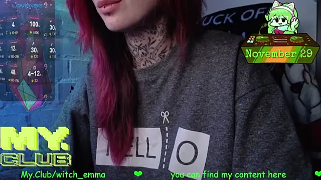 Witch Emma online show from 11/29/25, 09:20