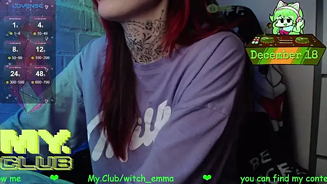 Witch Emma online show from 12/18/25, 08:41