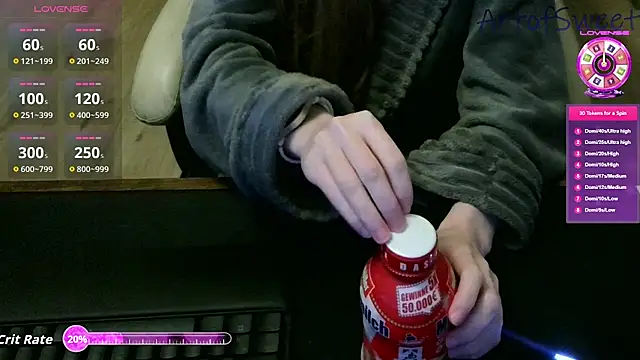 Snapshot of ArtofSweet chatting on 09/12/25, 07:57 ArtofSweet online show from 09/12/25, 07:57