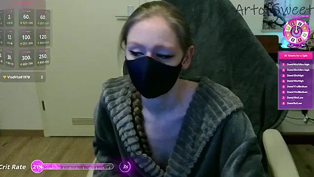 Snapshot of ArtofSweet chatting on 09/21/25, 07:08 ArtofSweet online show from 09/21/25, 07:08