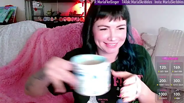 Snapshot of MarlaFknSinger chatting on 01/17/25, 02:18 MarlaFknSinger online show from 01/17/25, 02:18