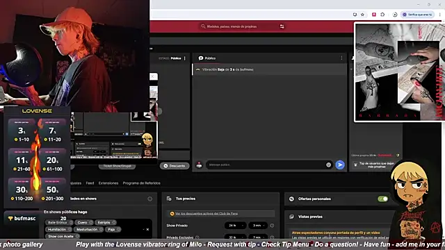 Snapshot of AcidMilo chatting on 10/16/25, 11:13 AcidMilo online show from 10/16/25, 11:13